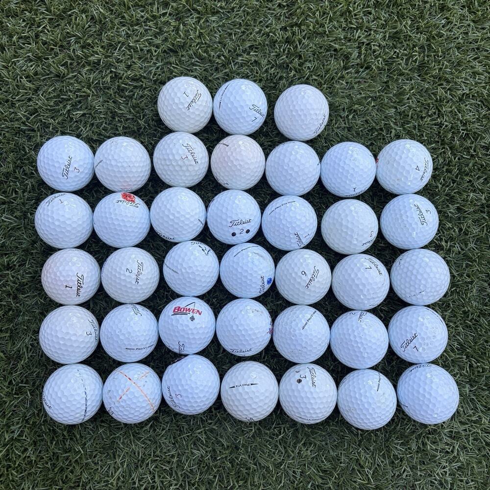 38 Titleist Pro V1X and ProV1 AAA Good Condition Used Golf Balls
